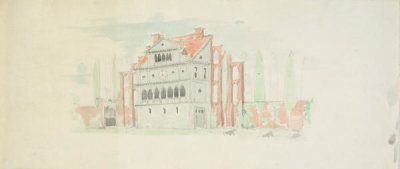 Willard Thomas Sears - Fenway Court Gatehouse, about 1903