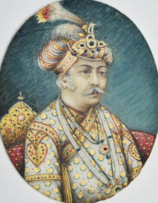 Indian, Agra - Miniature of Akbar, 19th century