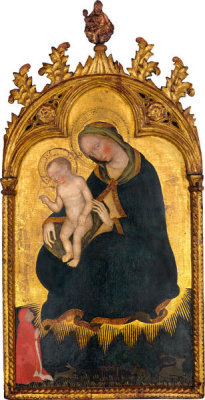 Style of Gentile da Fabriano - The Virgin of Humility, with a Donor, about 1425-1475