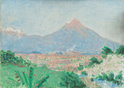 Denman W. Ross - A View of Popocatépetl from Cuantla, March 1923