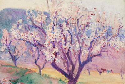 Dodge MacKnight - Almond Trees, Valserres, 1894-1895