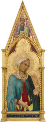 Simone Martini - St. Lucy (from multi-paneled Servite altarpiece), about 1320