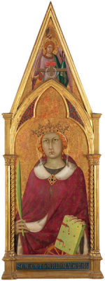 Simone Martini - St. Catherine (from multi-paneled Servite altarpiece), about 1320
