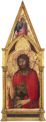 Simone Martini - St. John the Baptist (from multi-paneled Servite altarpiece), about 1320
